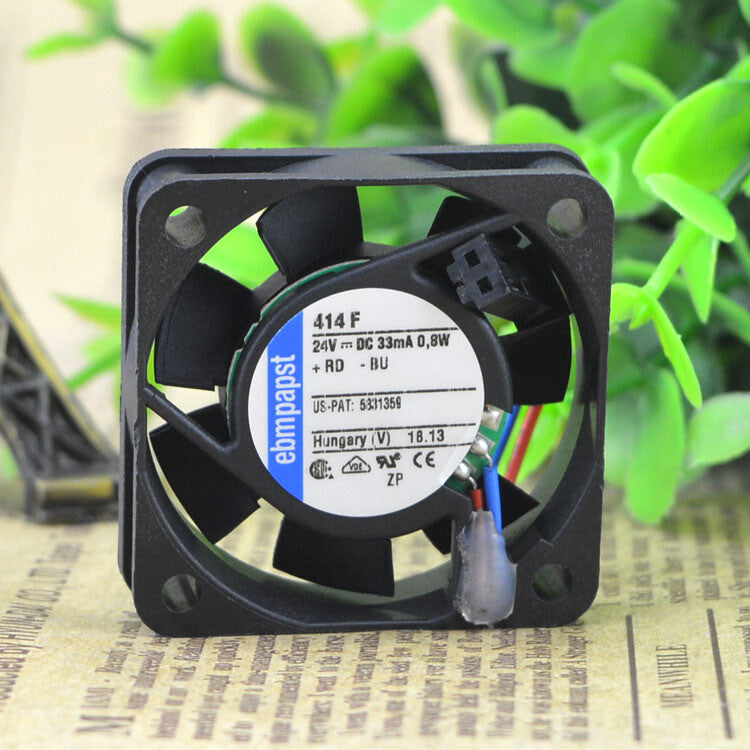 EBMPAPST 414F 40*40*10MM 24V 33 MA 0.8W Axial flow fan 2Pin Quiet Cooling Fan