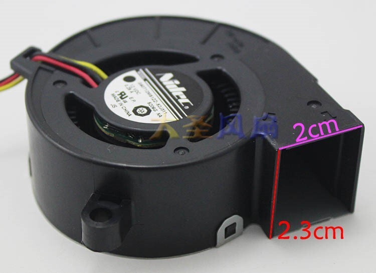 Nidec G60T12MS1ZZ-52J311 12V 0.25A 3-pin Projector cooling fan
