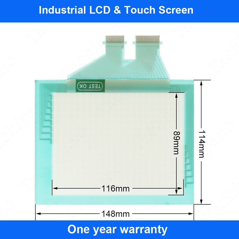 NS5-MQ00-V2 Touch Screen for Omron NS5-MQ01-V2 with Protect Film Overlay