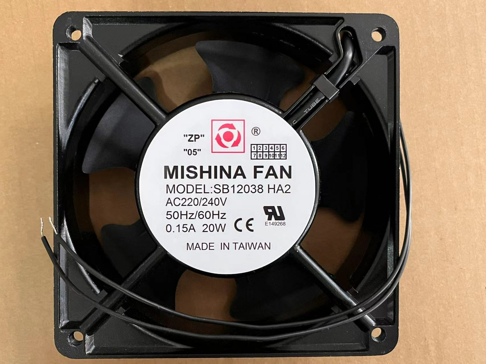 MISHINA FAN SB12038HA2 AC220 240V 50 60HZ 0.15 20W fan