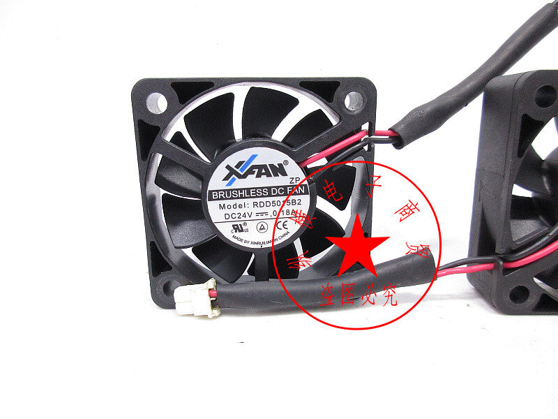 1PC XFAN RDD5015B2 DC24V 0.18A 5015 5CM inverter cooling fan