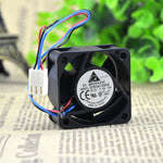 DC Brushless EFB0412VHD Fan 12V 0.18A With Connector & 3 Leads Black Blue & Red