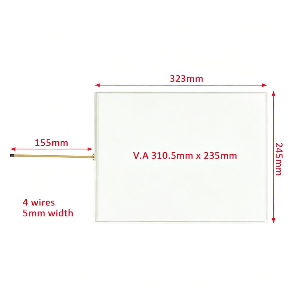 Touch Screen Glass Panel For MTM-15DK-4 MTM-15DK-5 1PC NEW Touchpad