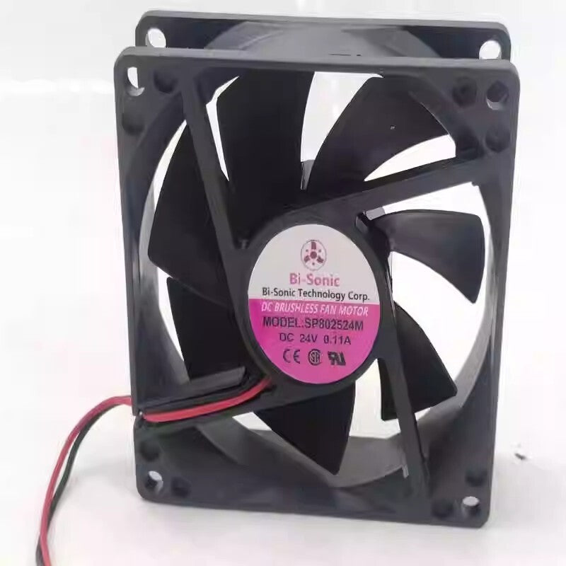 Bi-Sonic SP802524M 24V 0.11A 8CM 8025 2-Wire Inverter Cooling Fan