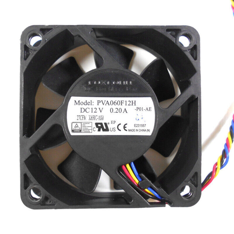 1pc Foxconn PVA060F12H fan 12V 0.20A PWM 6020 4wire