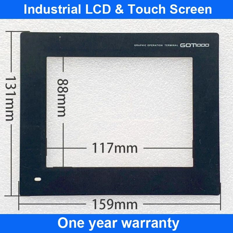 TouchScreen Panel Glass Digitizer For GT1155-QSBD-C GT1155-QSBD-ES + OverlayFilm
