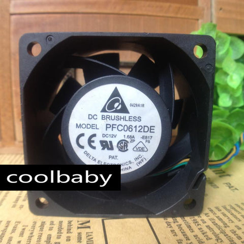 Wholesale DELTA PFC0612DE 6CM 60MM 6038 DC 12V 1.68A server inverter Cooling FAN