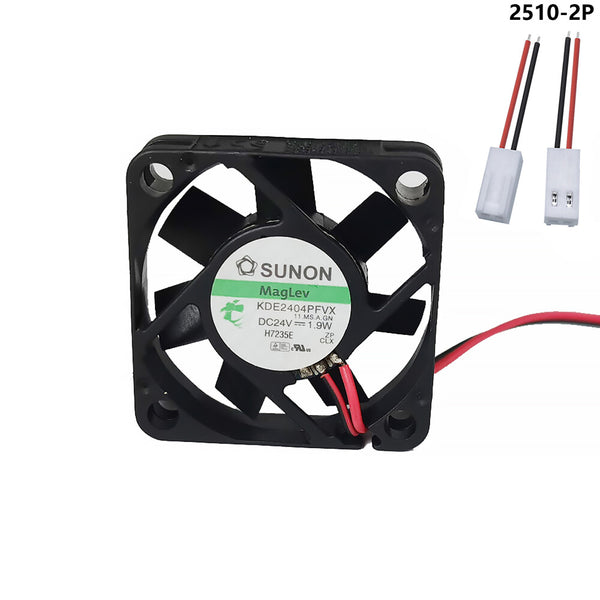 SUNON KDE2404PFVX DC 24V 1.9W 40x40x10mm 2-Wire Server Cooling Fan