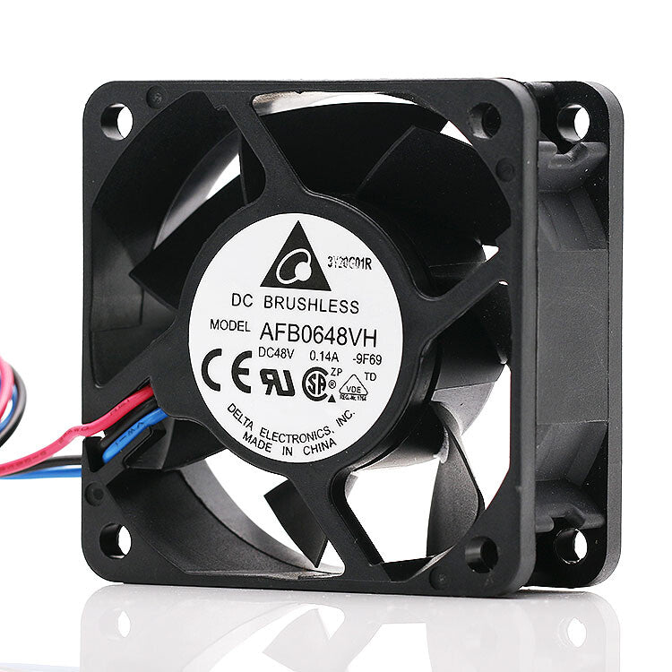 AFB0648VH Doau ball bearing Waterproof fan DC48V 0.14A 60X60X25mm 3wire