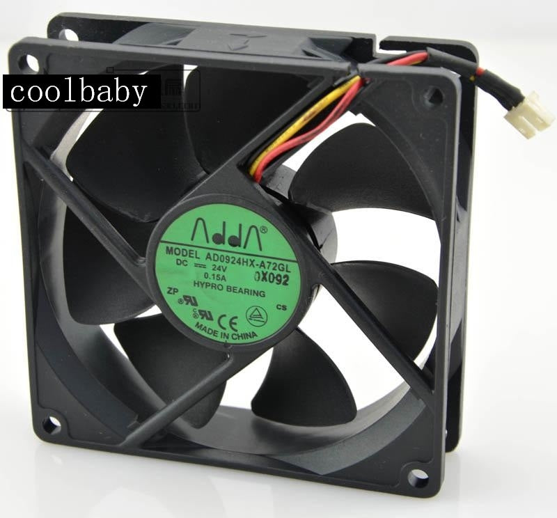 ADDA AD0924HX-A72GL 24V 0.15A 9CM 3pin