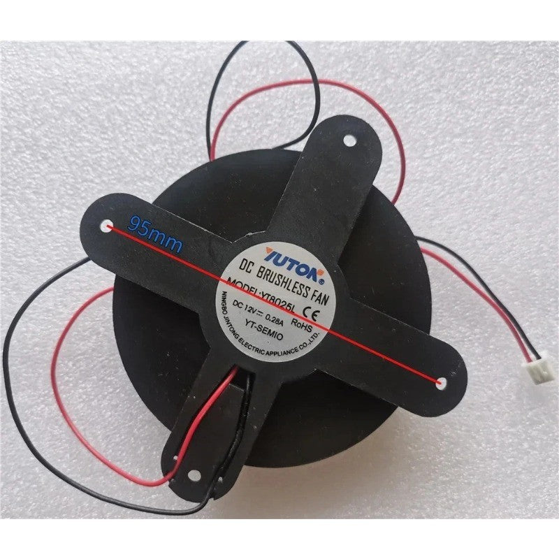 YT8025L YD8025HS YAHENG JY8025S FAN FOR DC12V 0.28A Mute Cooling Fan Pitch 95MM