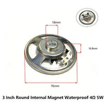 3 Inch 4Ω 8Ω 16Ohm 1W 2W 3W 5W 10W 20W Full-range Speaker Loudspeaker Waterproof