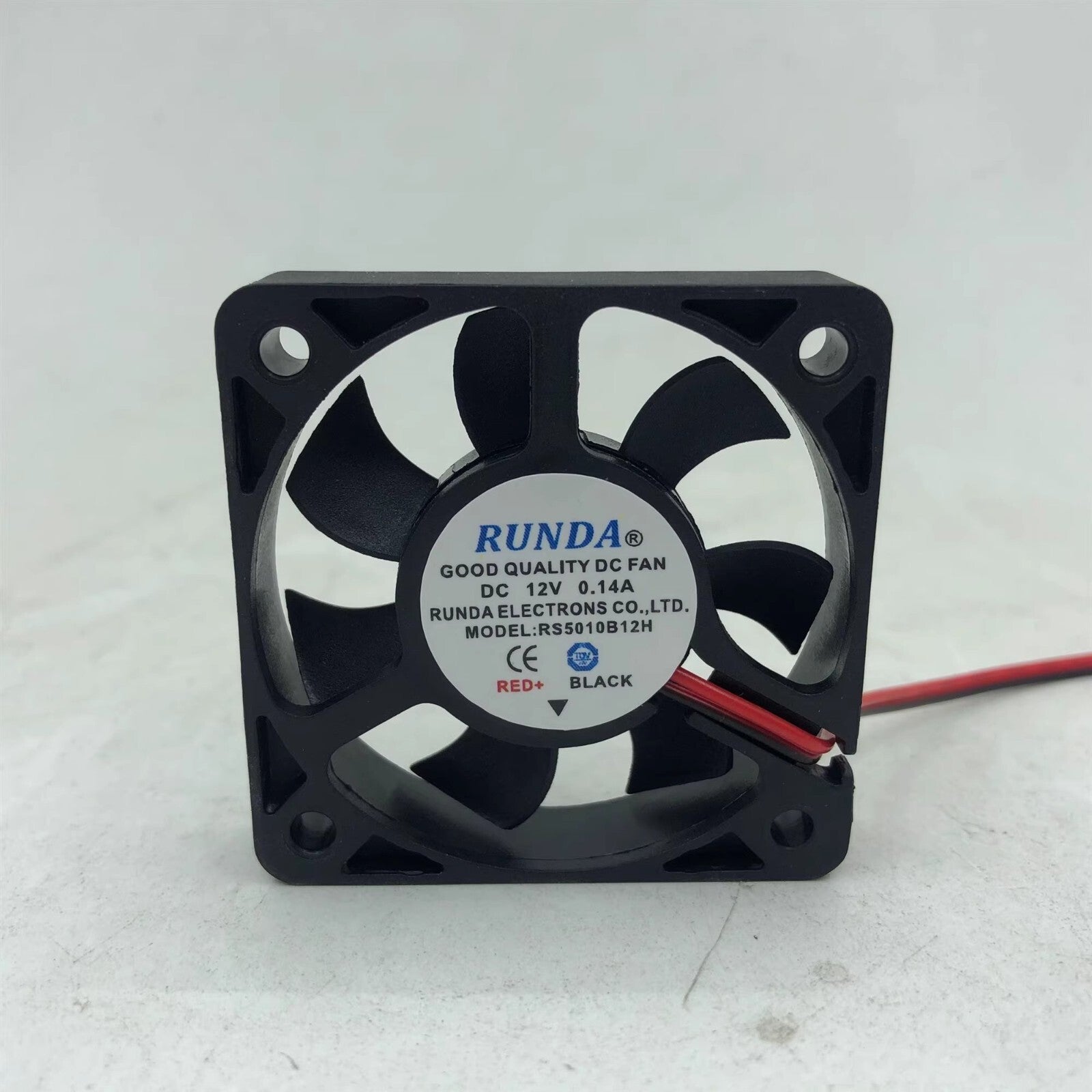 RUNDA RS5010B12H DC12V 0.14A 5CM 5010 2-wire Cooling Fan