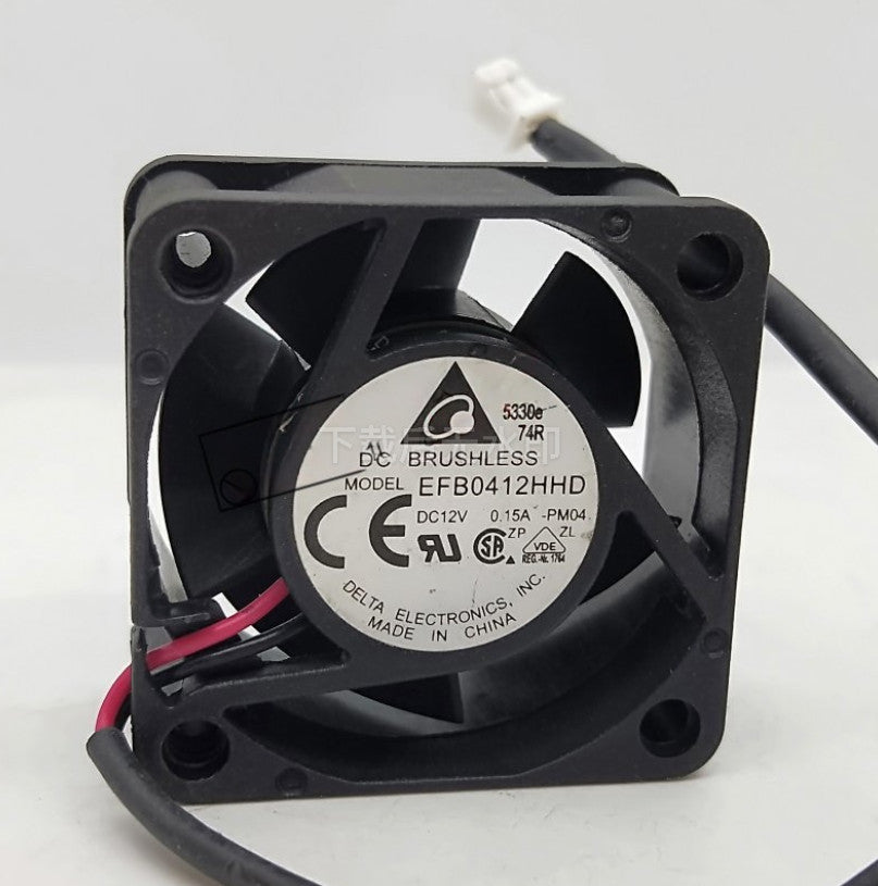 DELTA EFB0412HHD-PM04 4020 DC12V 0.15A 4cm 2-wire cooling fan