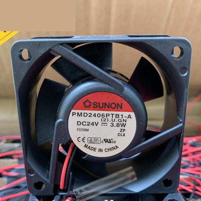 SUNON PMD2406PTB1-A 24V 3.8W 6CM 6025 60mm 2-wire inverter cooling fan