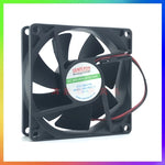 1PCS SMK-8025-12 DC12V 8025 8cm 2-wire chassis cooling fan