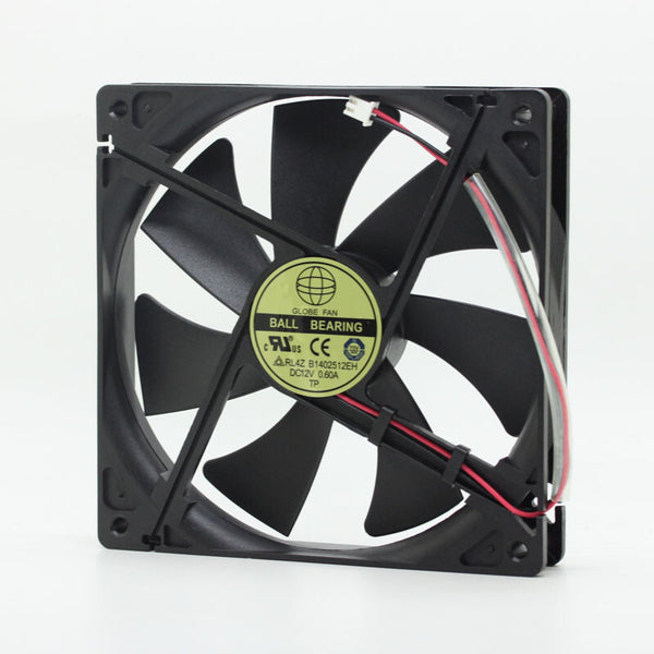 Original 14cm RL4Z B1402512EH 12V 0.6A 14025 dual ball computer case cooling fan