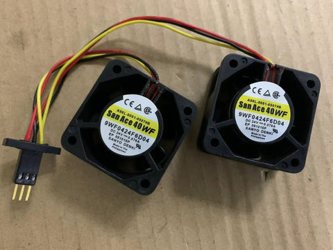 SANYO 9WF0424F6D04 24V 0.076A A90L-0001-0507#B dual pin FANUC cooling fan