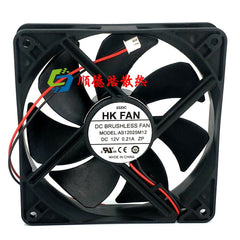 1PC HK FAN AS12025M12 DC 12V 0.21A 12025 12CM chassis power mute cooling fan