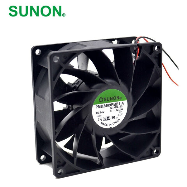 For SUNON 24V PMD2409PMB1-A 2pin 12.2W 92mm with axial fans Inverter cooling fan