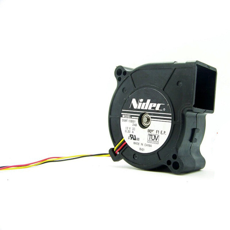 NIDEC D06F-12BS1 12V 0.33A 3 Line 6CM Dual Ball Bearing Turbo Projector Fan