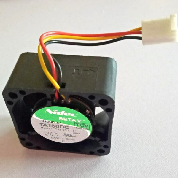 Nidec 40*40*28mm TA150DC C35532-57 DC 12V 0.14A 1U 3 line cooling fan