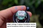 220V 150W DC Brushless Motor Mini Ducted Fan Ultra-high Speed Hair Dryer Motor