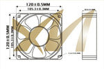 CF CF12038A2HS AC220/240V 0.14A 12CM 12038 metal enclosure cabinet fan