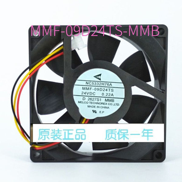 1 PCS MELCO FAN NC5332H76A MMF-09D24TS-MMB DC 24V 0.22A 92*92*25mm 3 Pin