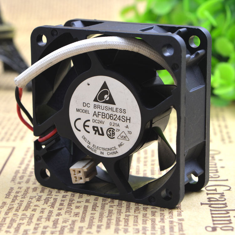 delta AFB0624SH 24V 0.21A 6CM 6025 2 line drive cooling fan