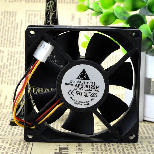 Delta AFB0812SH-F00 fan 12V 0.51A 80*80*25mm 3Pin