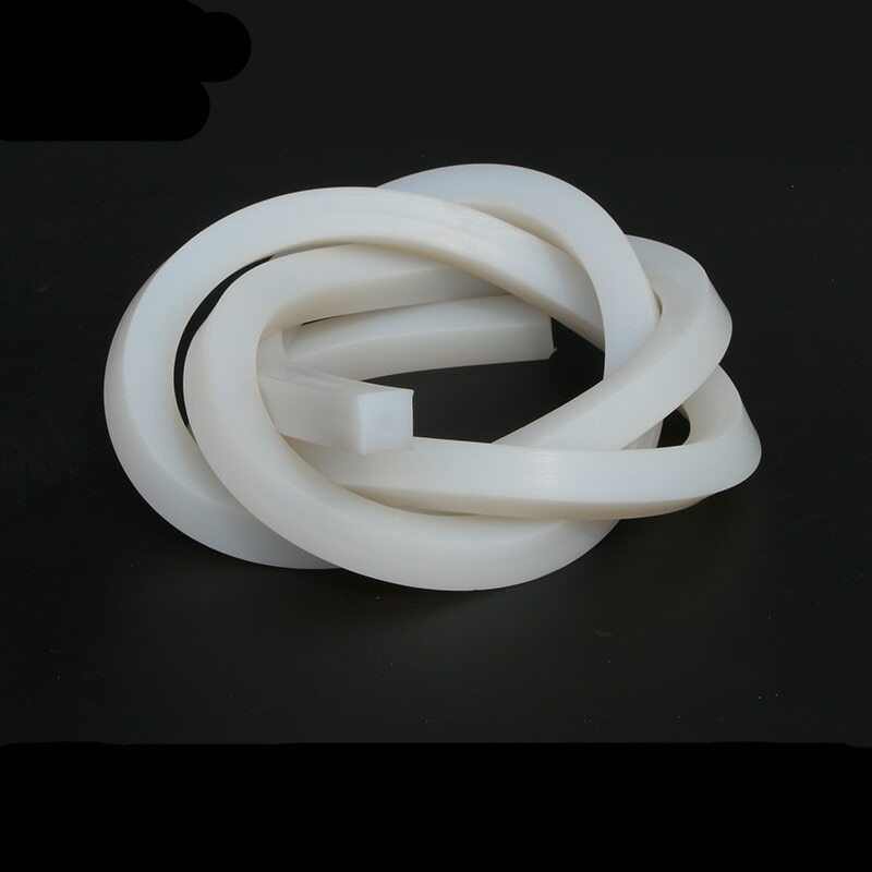 5mm x 5mm/10mm/15mm/20mm/30mm Solid Silicone Rubber Sealing Strip Weatherstrip