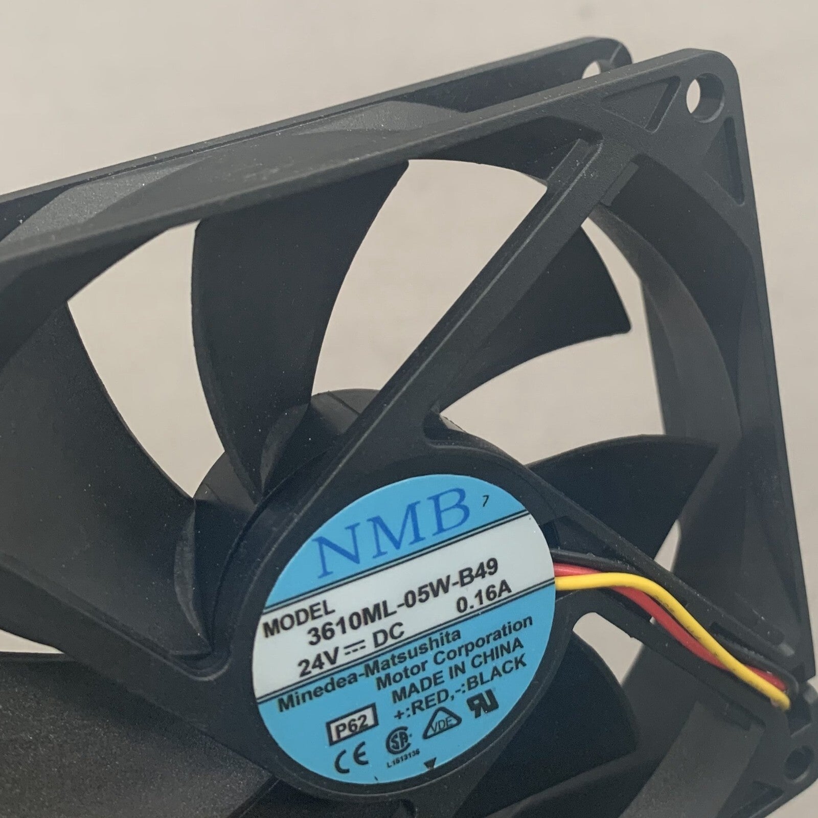 NMB 3610ML-05W-B49 DC24V 0.16A A90L-0001-0488 Cooling Fan Fit FANUC Servo 3 Pin