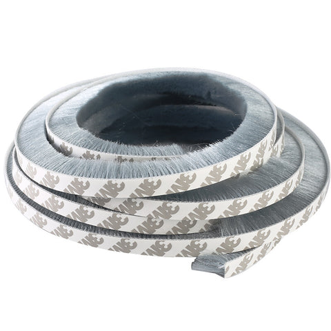 10Meters Window Brush Seal Strip Self Adhesive Weather Stripping Door Sweep