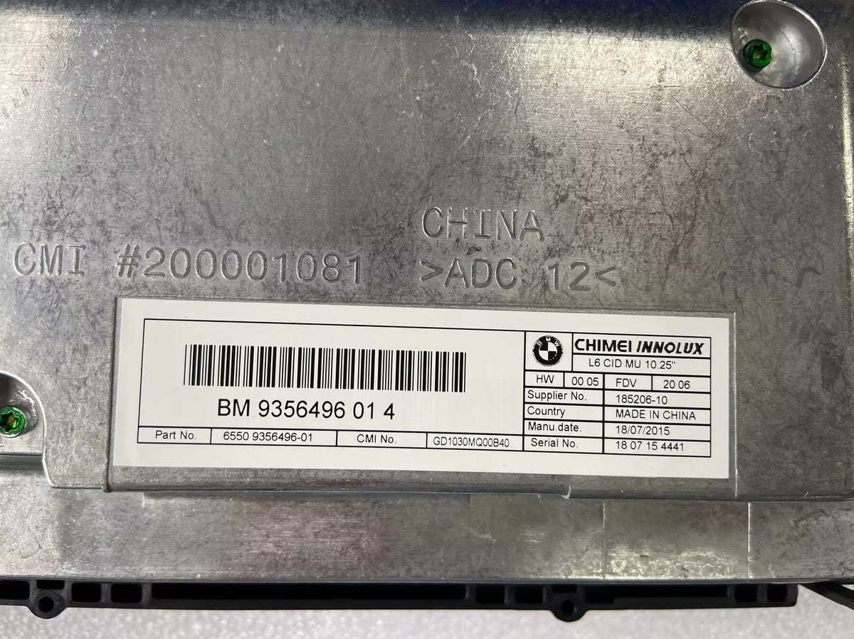 LCD Display for BMW 6 Series F06 F12 F13 BM9356496014 CID NBT Screen 2010-2018