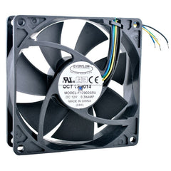 F129025SU 9.2cm 92mm 92x92x25mm DC12V 0.38A 4lines High speed cooling fan