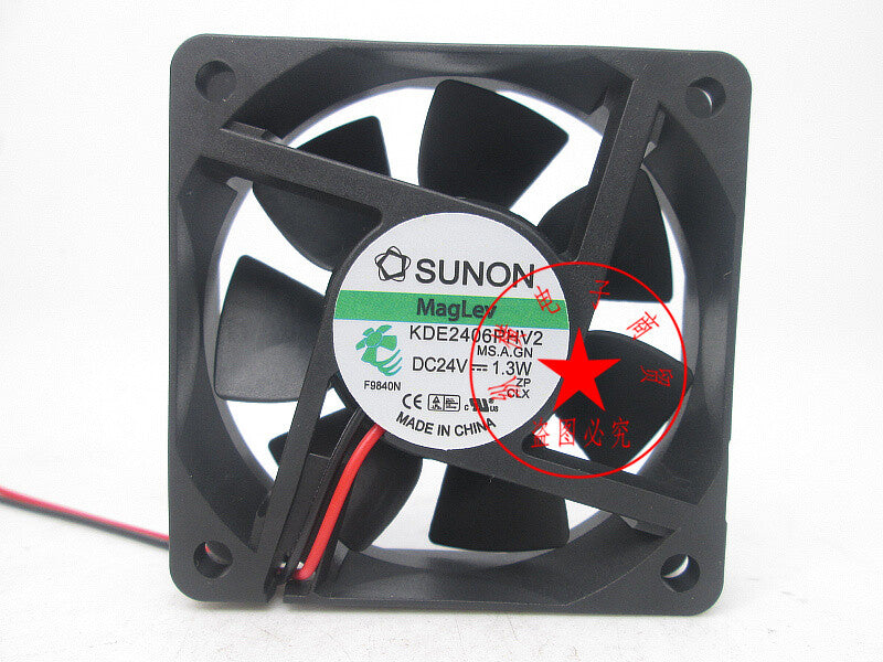 SUNON KDE2406PHV2 6015 24V 1.3W Maglev Industrial Computer Quiet Fan