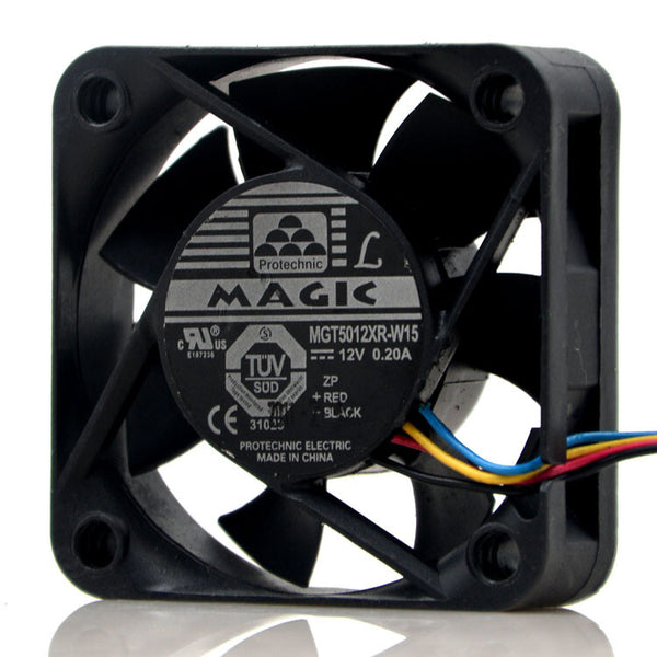 MAGIC 50*50*15 MGT5012XR-W15 DC12V 0.20A 5CM 4 wire PWM fan