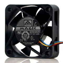MAGIC 50*50*15 MGT5012XR-W15 DC12V 0.20A 5CM 4 wire PWM fan