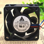 For QFR0624UH 6025 6CM 24V 0.26A 3-wire Double ball High Volume Fan