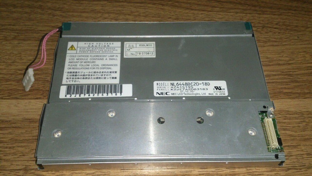 Original NL6448BC20-18D 6.5" LCD screen dispay panel for NEC 640*480+Tracking ID