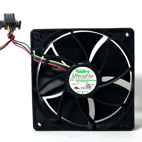 Nidec DC 12V 1.85A V12E12BS1B5-07 12038 120*120*38mm 4-wire Cooling Fan