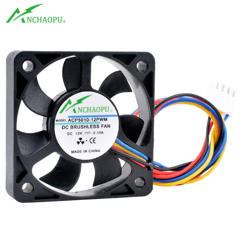 ACP5010-12PWM 50mm DC12V 0.10A 4pin CPU chassis Cooling fan