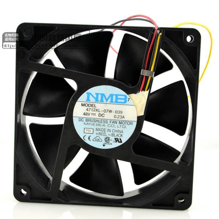 NMB 4712KL-07W-B39 DC FAN 48V 0.23A 120x120x32mm Case Cooling Fan