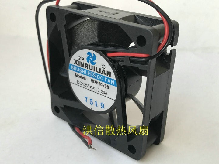XINRUILIAN RDH6020S 12V 0.25A 2-wire 6CM cooling fan