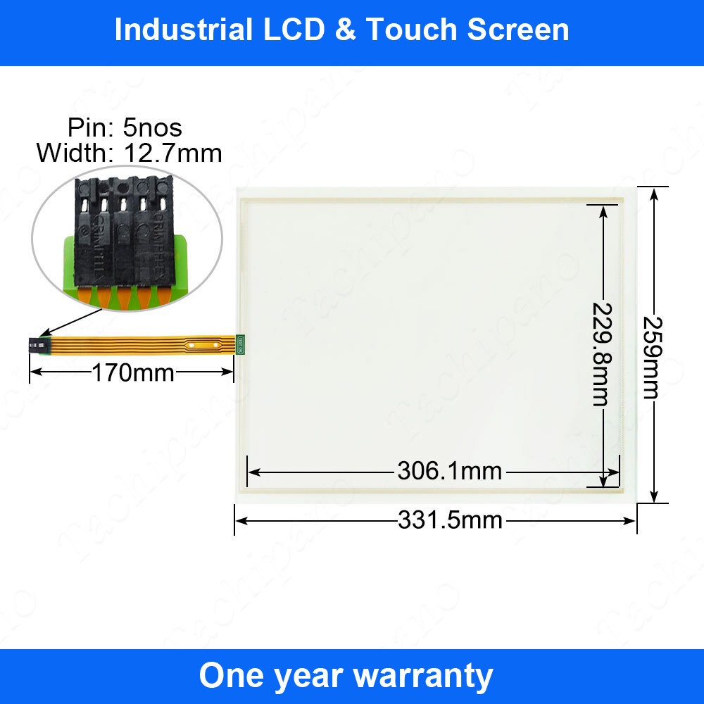 6AV6644-0CB01-2AX0 Touch Screen for 6AV6 644-0CB01-2AX0 MP377-15 with Front Film