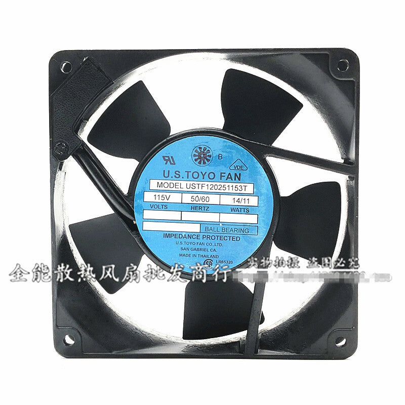 1PCS U.S.TOYO FAN USTF120251153T AC 115V 14/11W 12CM cooling fan