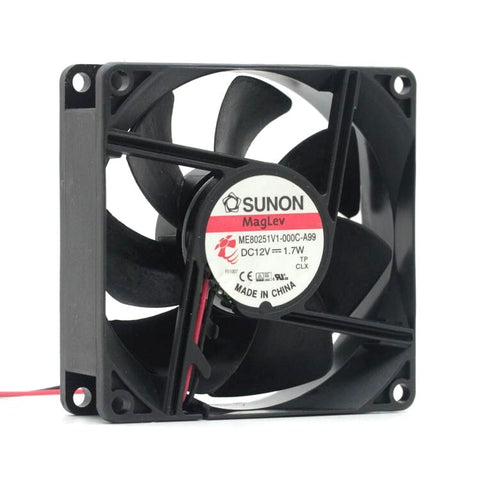 For Sunon ME80251V1-000C-A99 12V 1.7W 8CM 8025 silent cooling fan