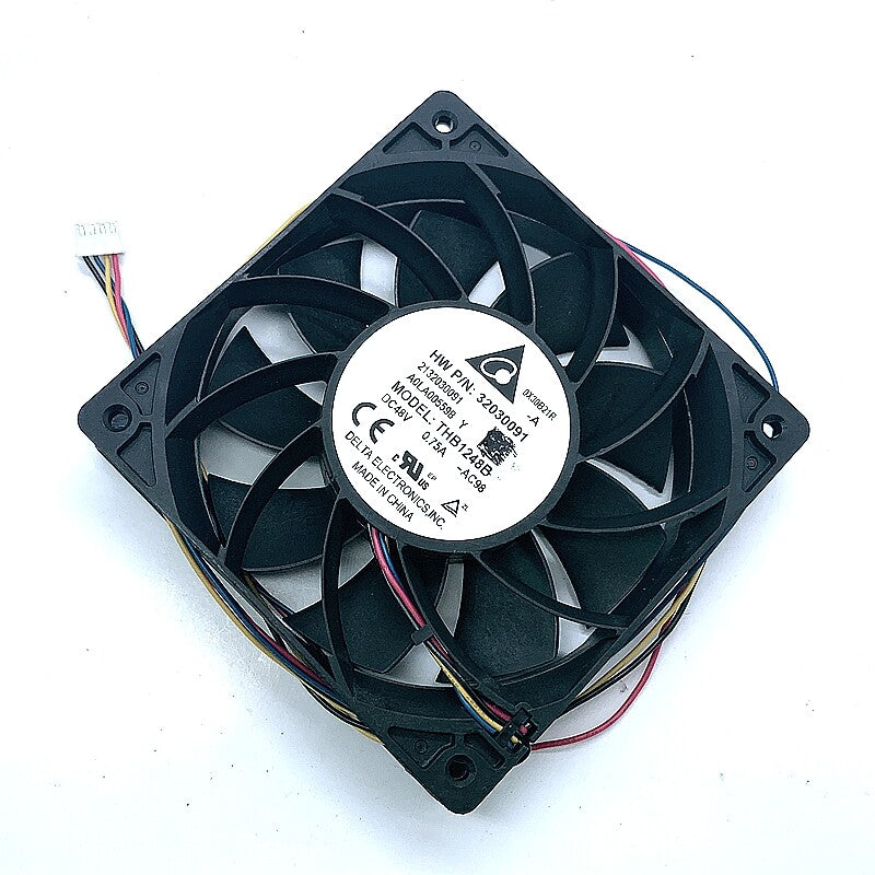 Delta THB1248B 12025 48VDC 0.75A 12cm 48V 4pin Dual Ball Bearing Cooling Fan
