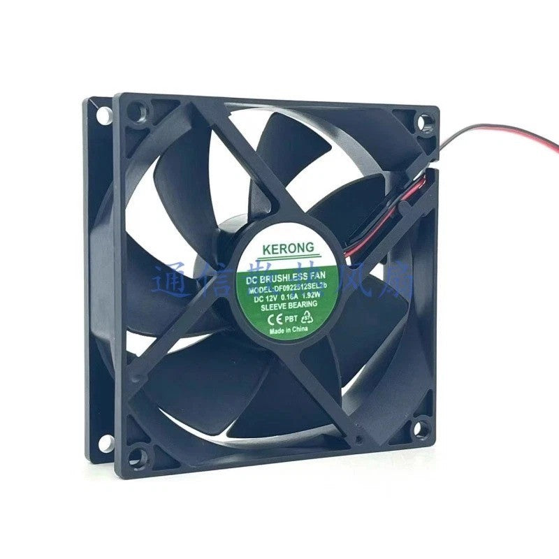 KERONG DF0922512SEL2b 12V 0.16A 1.92W 2-Wire 9CM Cooling Fan